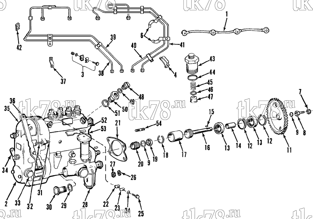 Каталог запчастей для Thermo King OM636 Engine INJECTION PUMP GROUP (OM636)