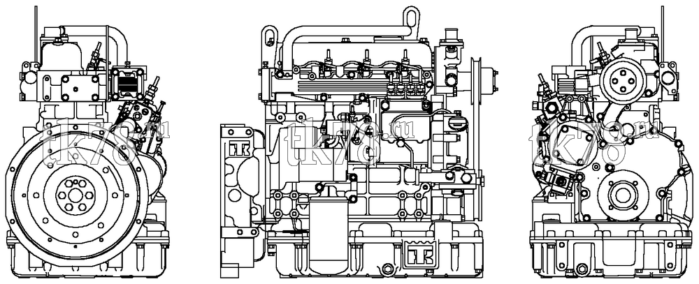 Каталог запчастей для Thermo King TK486 Engine TK486 ENGINE REFERENCE SHEET