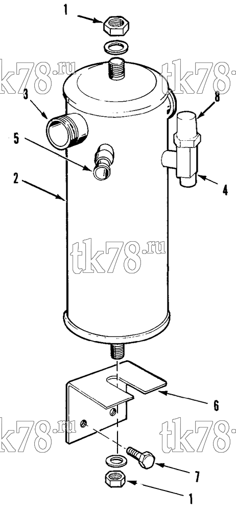 Каталог запчастей для Thermo King XMT M1 RECEIVER TANK GROUP