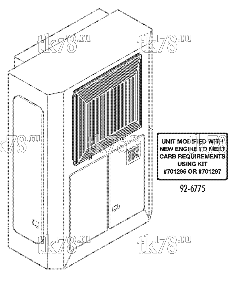 Каталог запчастей для Thermo King Super-II Tier 2 Engine (701297) Super-II Whisper w/701297 Tier 2 Engine REFERENCE SHEET