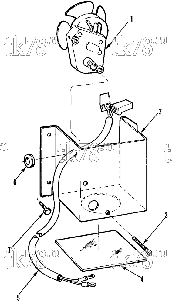 Каталог запчастей для Thermo King Super NWD 30 & 50 5100 DEFROST ACTUATOR ASSEMBLY