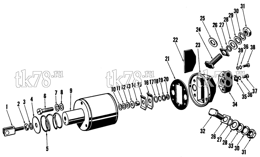 Каталог запчастей для Thermo King OM636 Engine STARTER SOLENOID ASSEMBLY