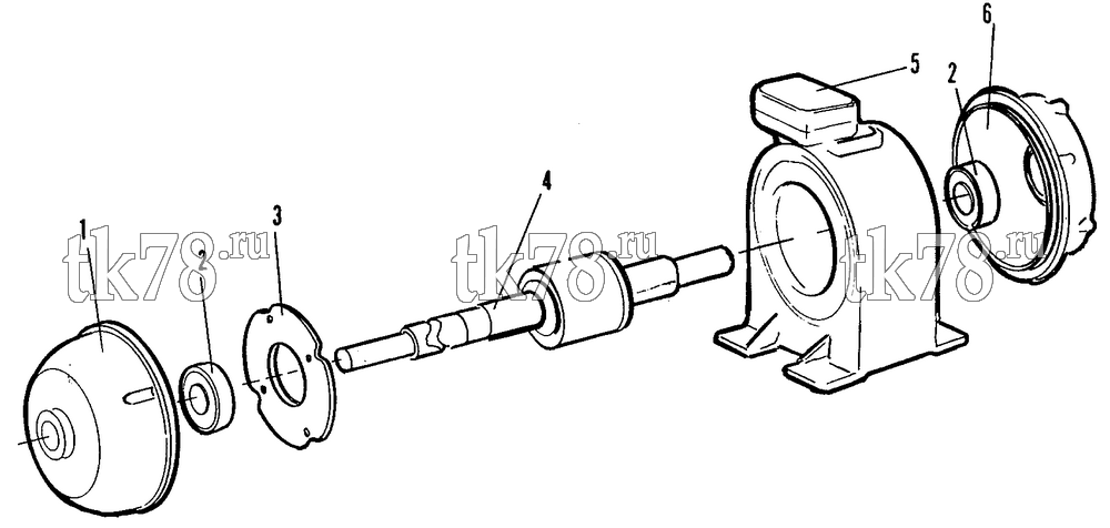 Каталог запчастей для Thermo King XMT M1 ELECTRIC MOTOR (230V 3PH 60CY)