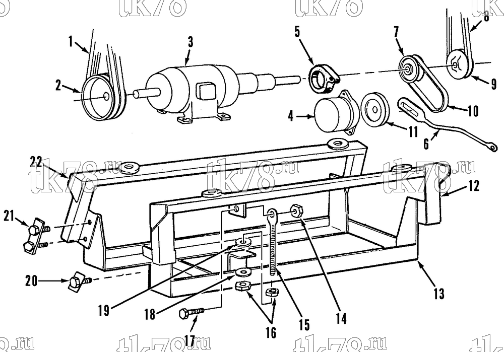 Каталог запчастей для Thermo King Super NWD 30 & 50 5100 ELECTRIC POWER TRAY