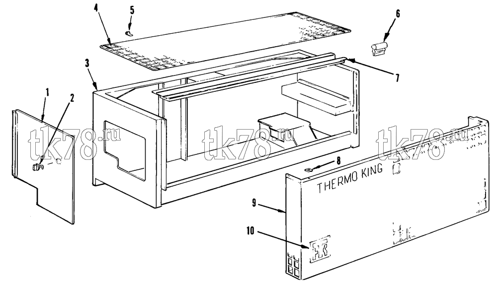 Каталог запчастей для Thermo King XMT M1 STRUCTURAL COMPONENTS