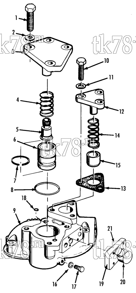 Каталог запчастей для Thermo King  UNLOADER CYLINDER HEAD ASSEMBLY
