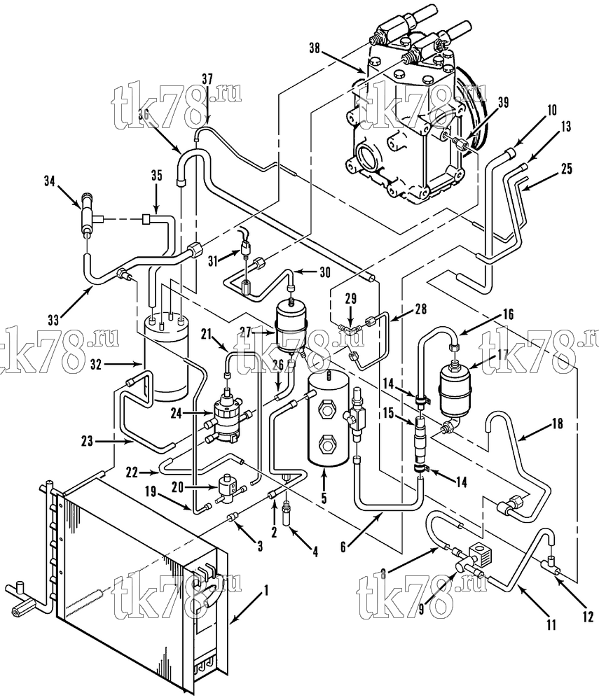 Каталог запчастей для Thermo King  REFRIGERATION - CONDENSER (6/91 & After)