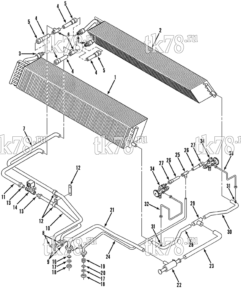 Каталог запчастей для Thermo King  EVAPORATOR REFRIGERATION/HEATER GROUP