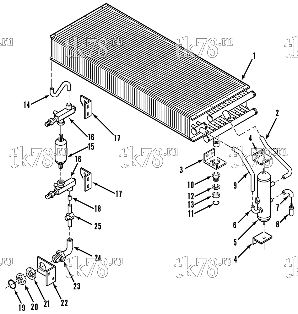 Каталог запчастей для Thermo King  CONDENSER REFRIGERATION COMPONENTS