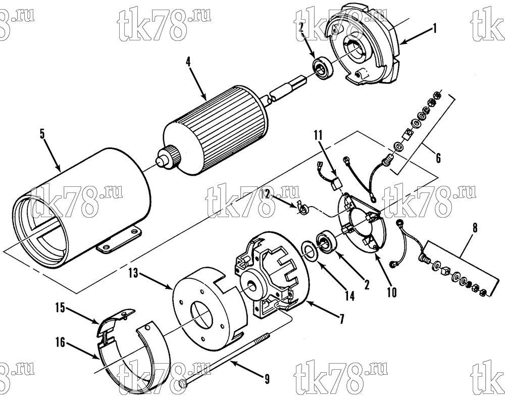 Каталог запчастей для Thermo King Bus Motors Assemblies MOTOR ASSEMBLY 304-514
