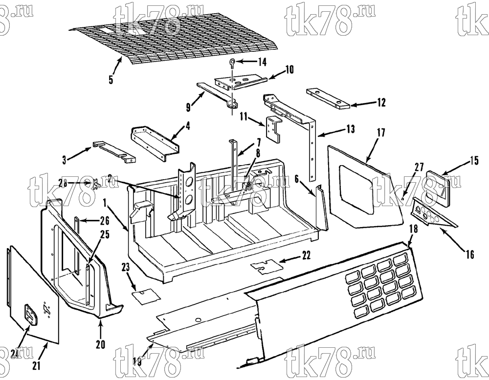 Каталог запчастей для Thermo King PGM MAX & PGM-II MAX STRUCTURAL COMPONENTS - CONDENSER