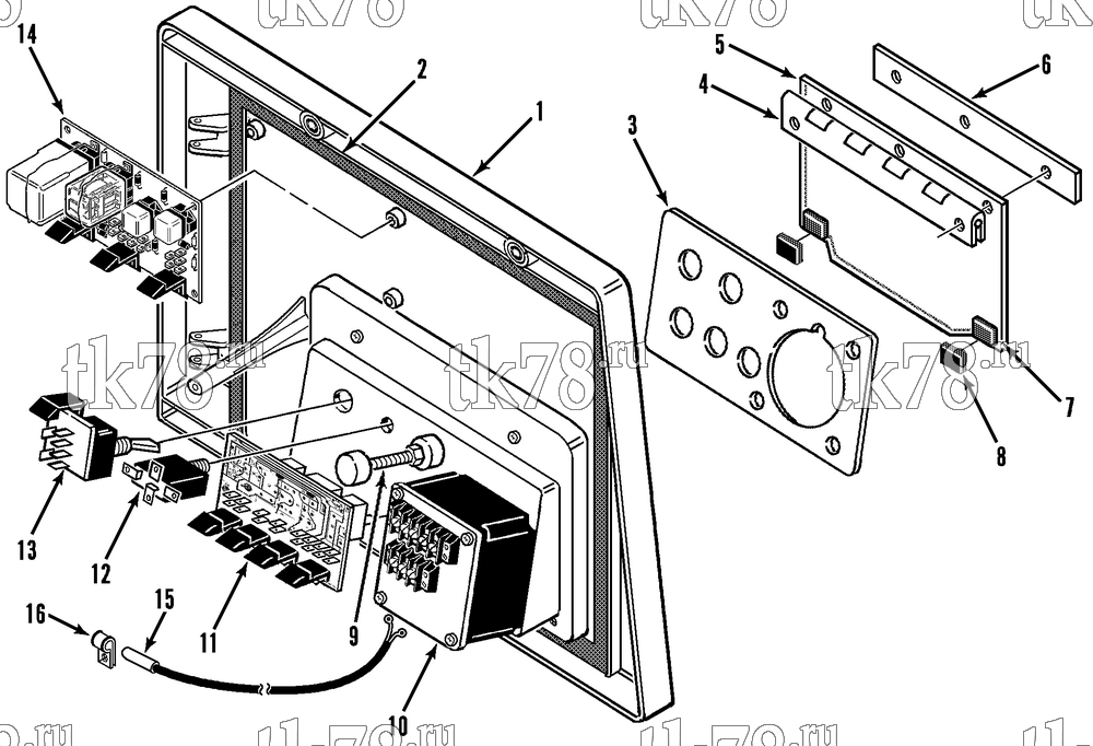 Каталог запчастей для Thermo King PGM MAX & PGM-II MAX CONTROL BOX COVER (Before 3/93)