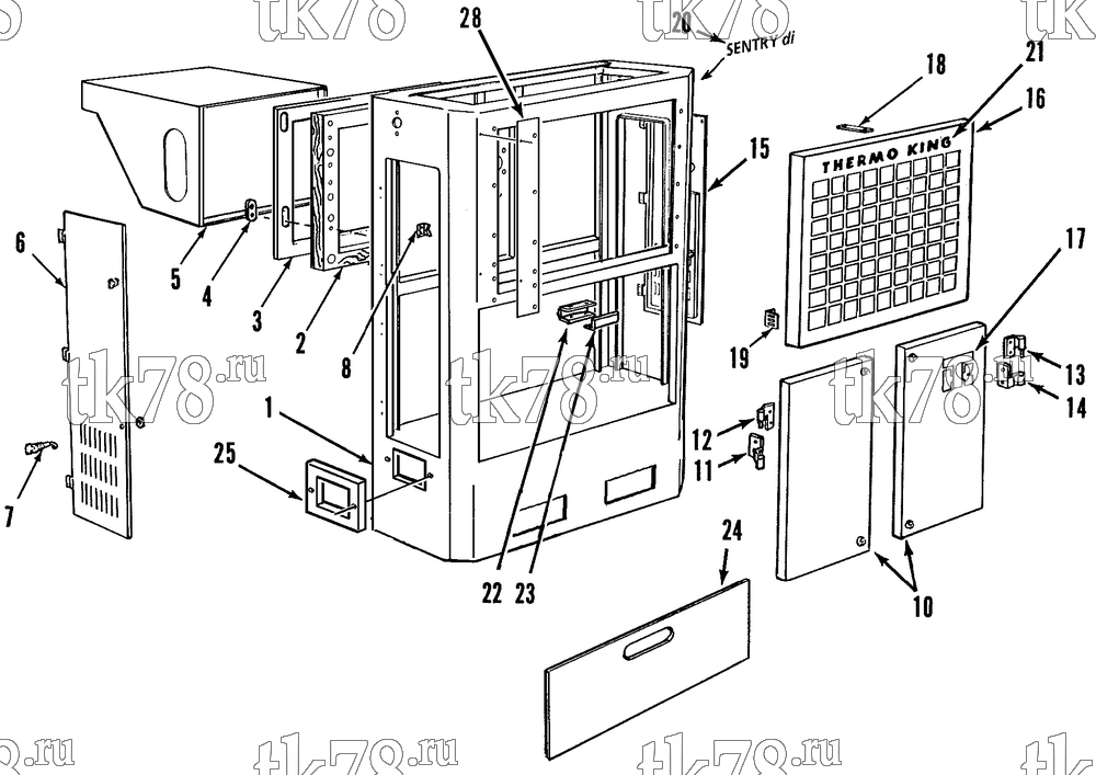 Каталог запчастей для Thermo King  STRUCTURAL COMPONENTS