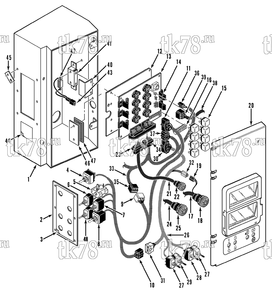 Каталог запчастей для Thermo King SB-III SR MP IV+ TG VI & Rail w/se 2.2 Engine CONTROL BOX ASSEMBLY (SR MP IV)