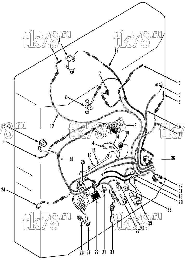 Каталог запчастей для Thermo King  ELECTRICAL COMPONENTS (SB-III SR MP IV)