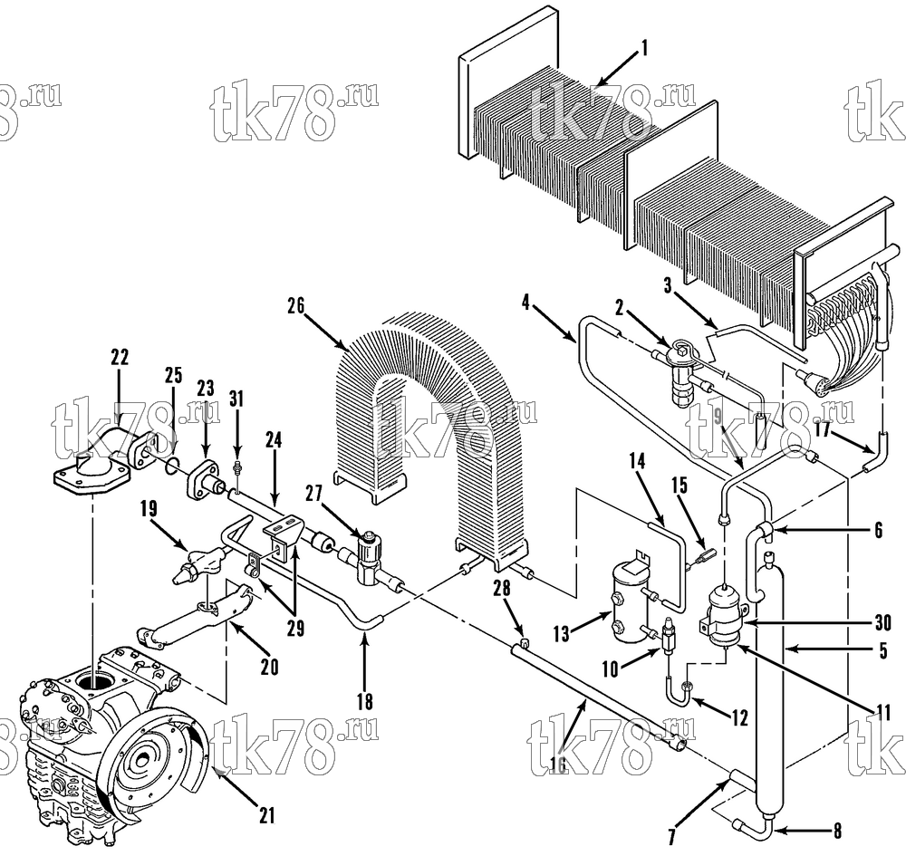 Каталог запчастей для Thermo King CF-II M19.1, M19.2 & M19.3 Prepared for Sea-Land REFRIGERATION COMPONENTS