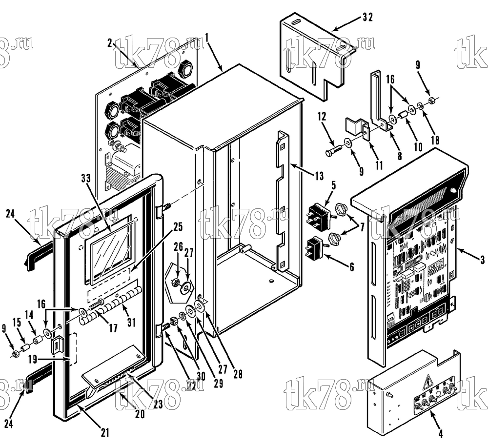 Каталог запчастей для Thermo King  CONTROL BOX ASSEMBLY