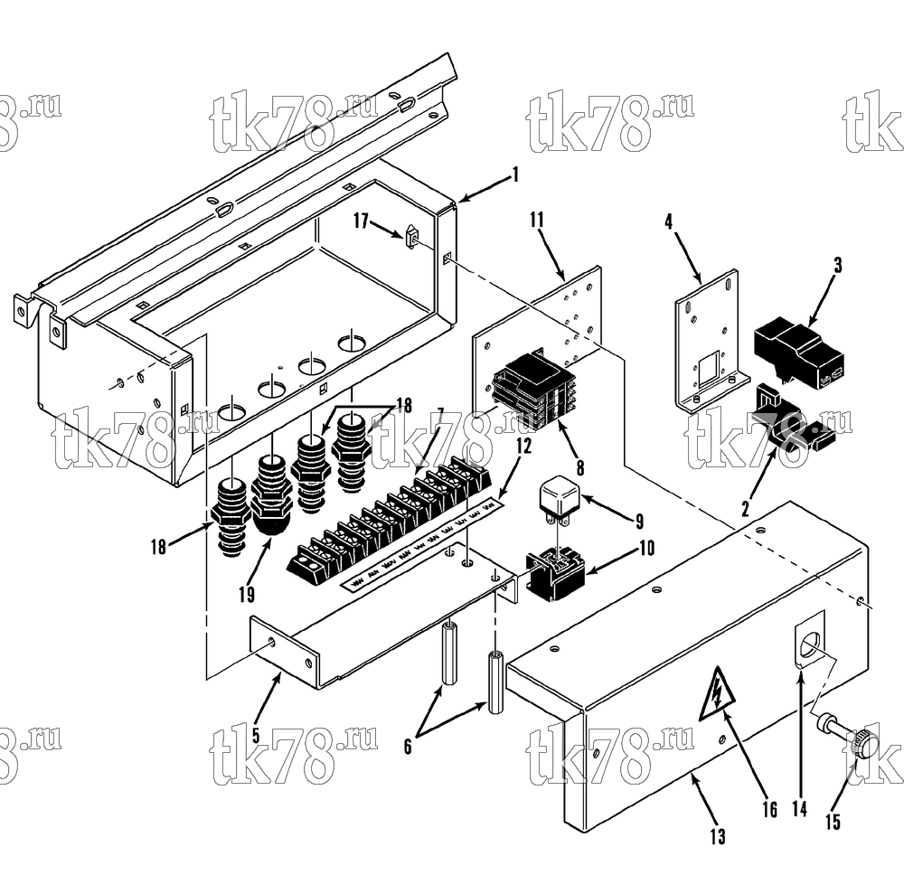 Каталог запчастей для Thermo King RD-II TC & TCI HIGH VOLTAGE BOX (RD-II 50 TCI EMEIA)