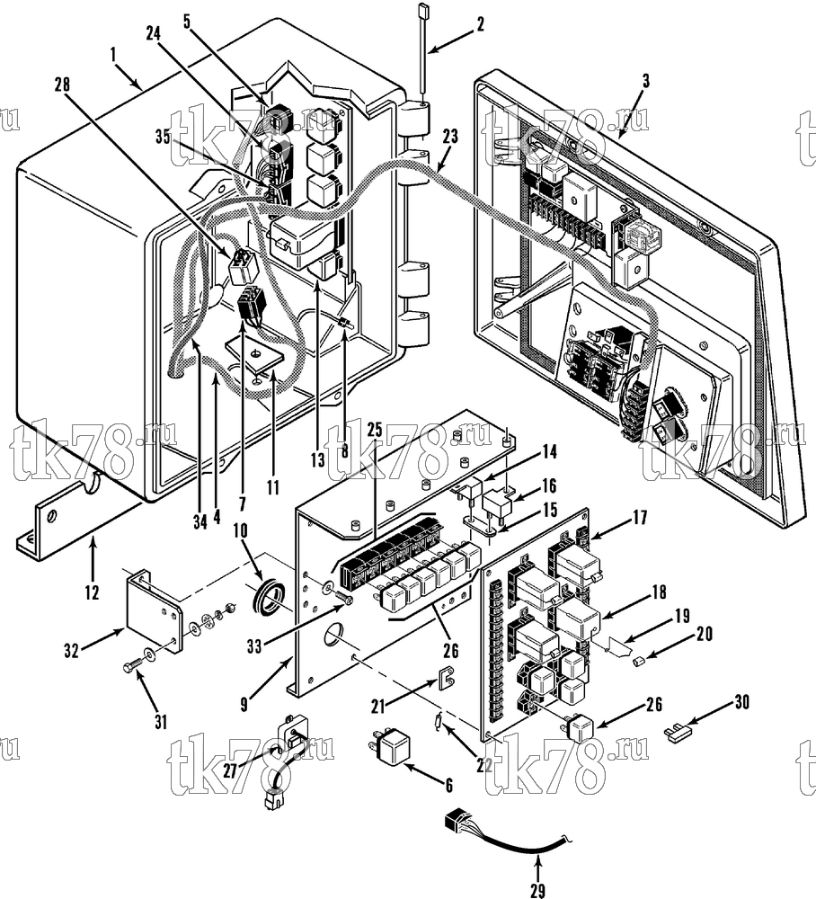 Каталог запчастей для Thermo King  CONTROL BOX ASSEMBLY (RD-II TCI)