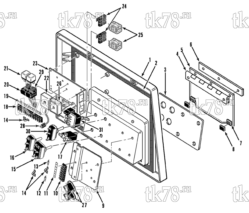 Каталог запчастей для Thermo King  CONTROL BOX COVER (RD-II TCI)