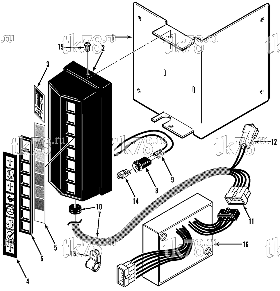 Каталог запчастей для Thermo King SB-III SR MP IV+ TG VI & Rail w/se 2.2 Engine REMOTE LIGHT BOX KIT (40-465)