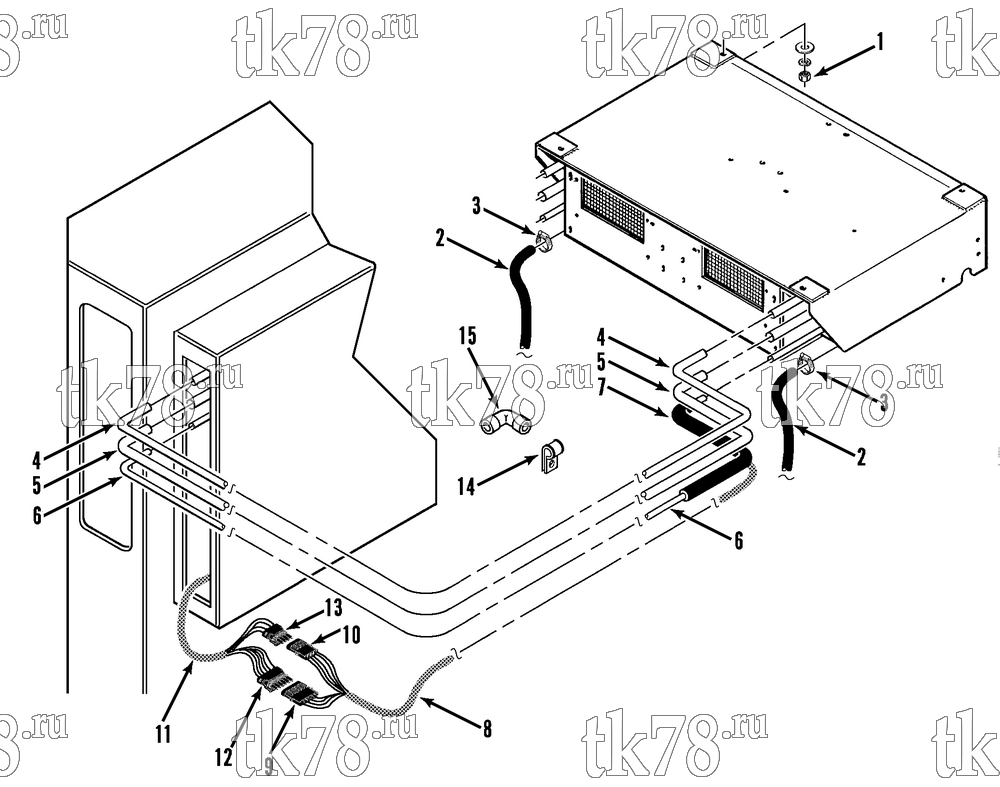 Каталог запчастей для Thermo King Super-II 30 MAX & Multi-Temp w/se 2.2 Engine INSTALLATION GROUP (ECT)