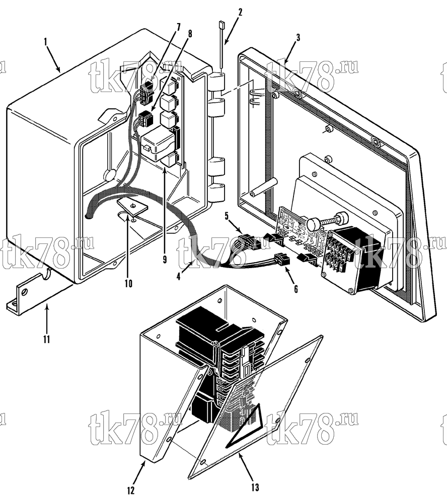 Каталог запчастей для Thermo King  CONTROL BOX ASSEMBLY (Before 1/93)