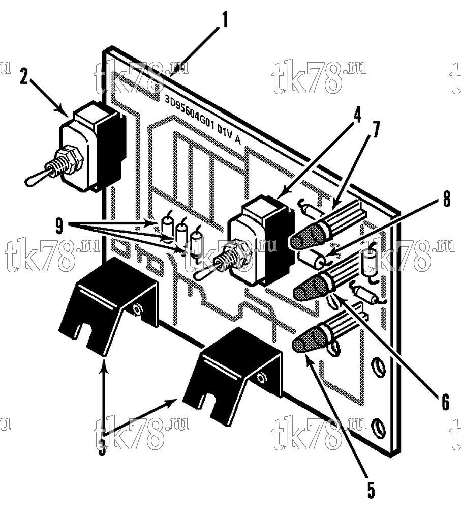 Каталог запчастей для Thermo King KH-II 30 & 50 SWITCH BOARD ASSEMBLY