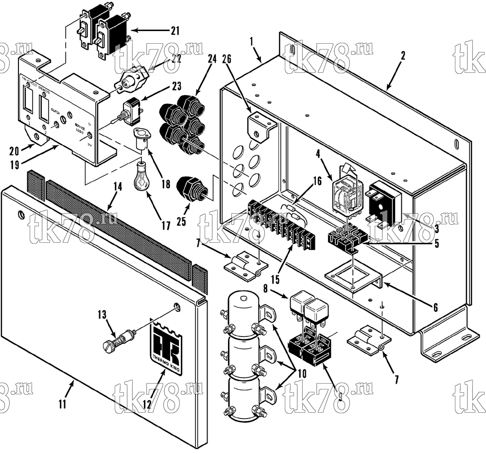 Каталог запчастей для Thermo King  CONDENSER CONTROL BOX