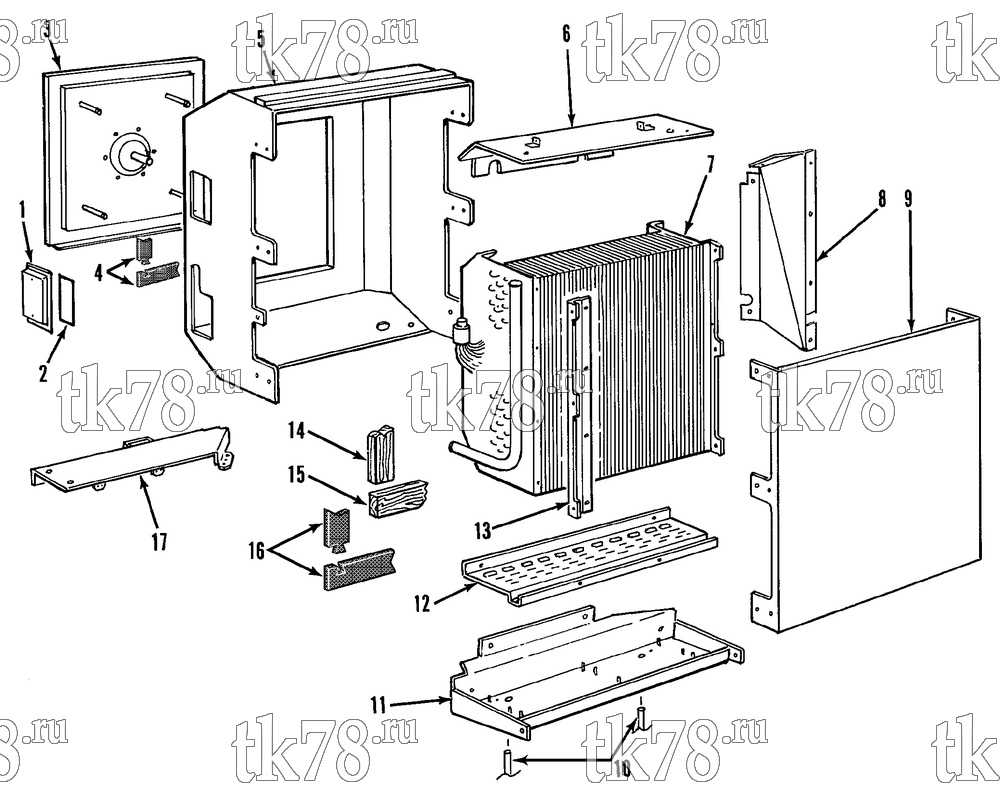 Каталог запчастей для Thermo King  EVAPORATOR COMPONENTS