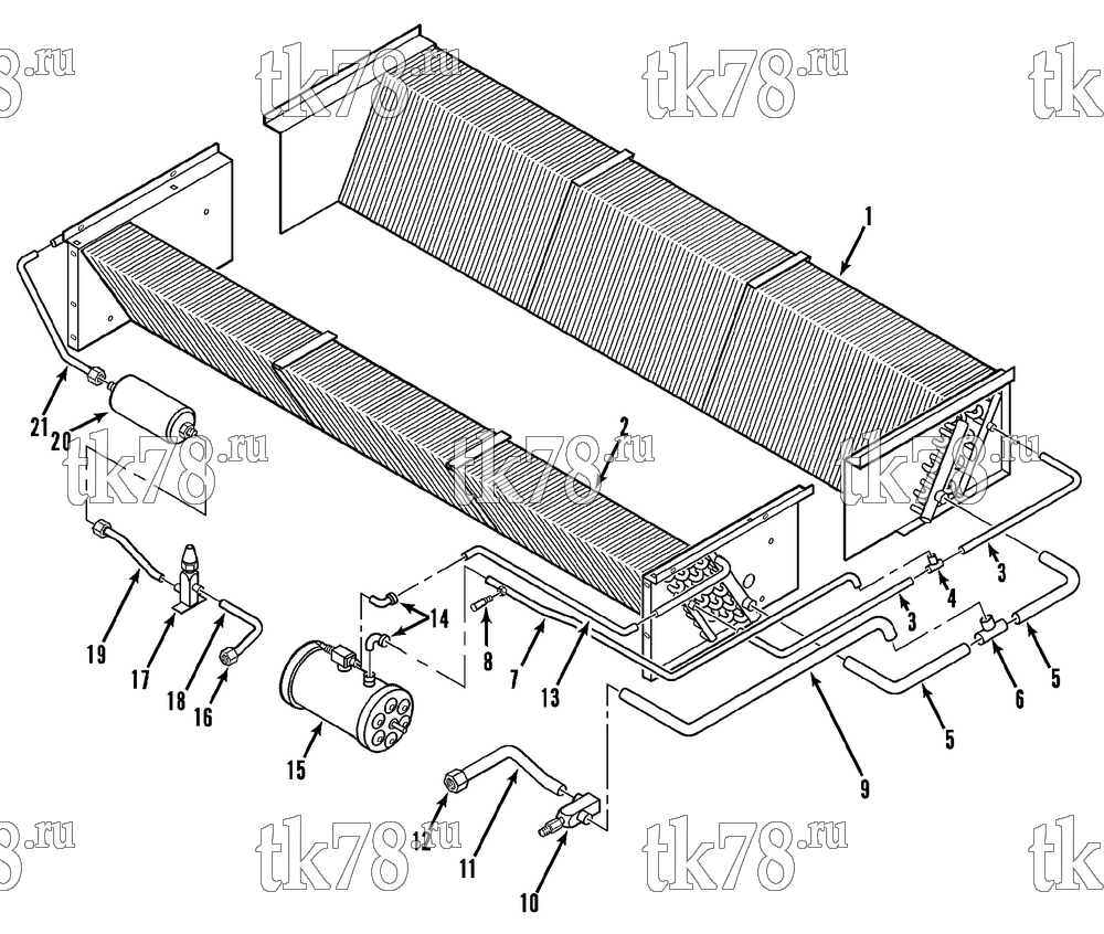Каталог запчастей для Thermo King  CONDENSER REFRIGERATION