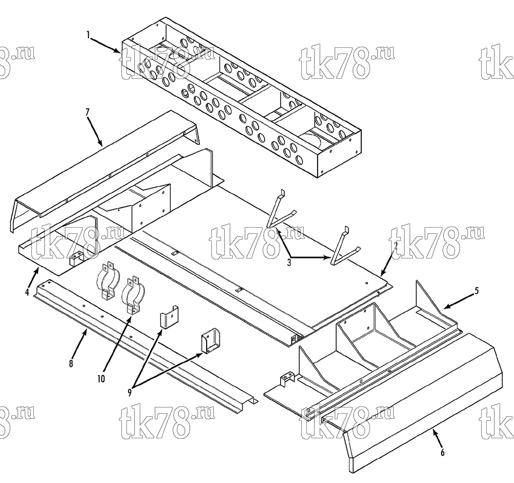 Каталог запчастей для Thermo King  CONDENSER STRUCTURAL GROUP