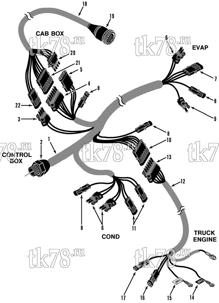 Каталог запчастей для Thermo King CBci2 & STBci2 EMEIA HARNESS ASSEMBLIES (STB)