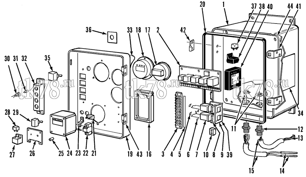 Каталог запчастей для Thermo King HK & HK-II SERIES CONTROL BOX ASSEMBLY (HK-II 30)