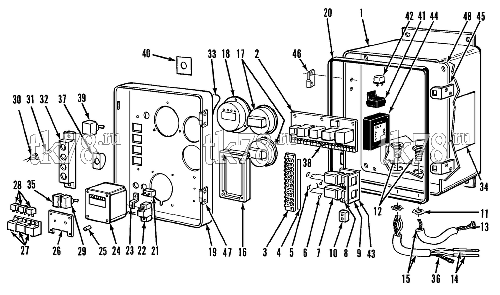 Каталог запчастей для Thermo King HK & HK-II SERIES CONTROL BOX ASSEMBLY (HK-II 60 & 100)