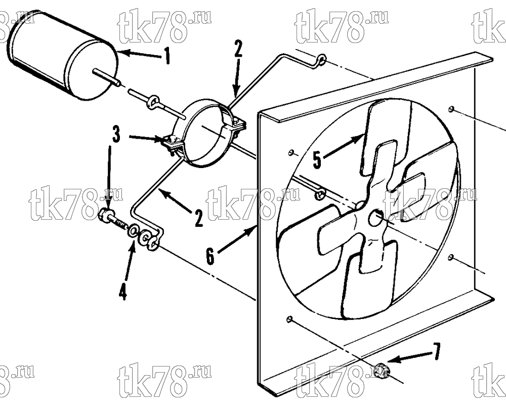 Каталог запчастей для Thermo King CBci, CBci2 & CB CONDENSER MOTOR & FAN GROUP (CBci 10)