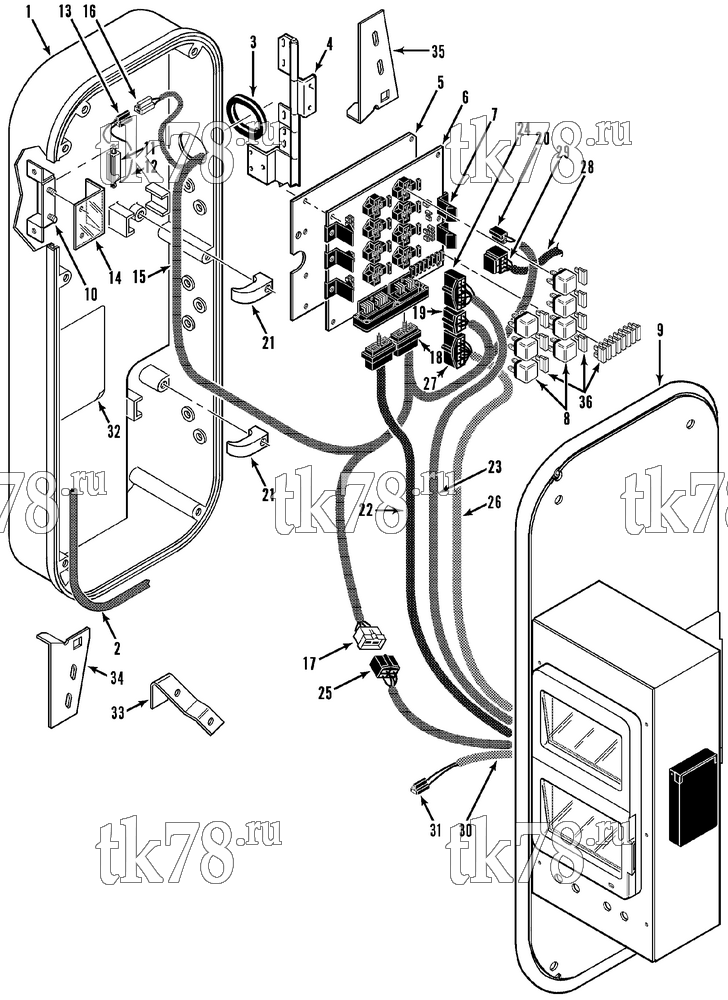 Каталог запчастей для Thermo King RMN-II SR CONTROL BOX ASSEMBLY