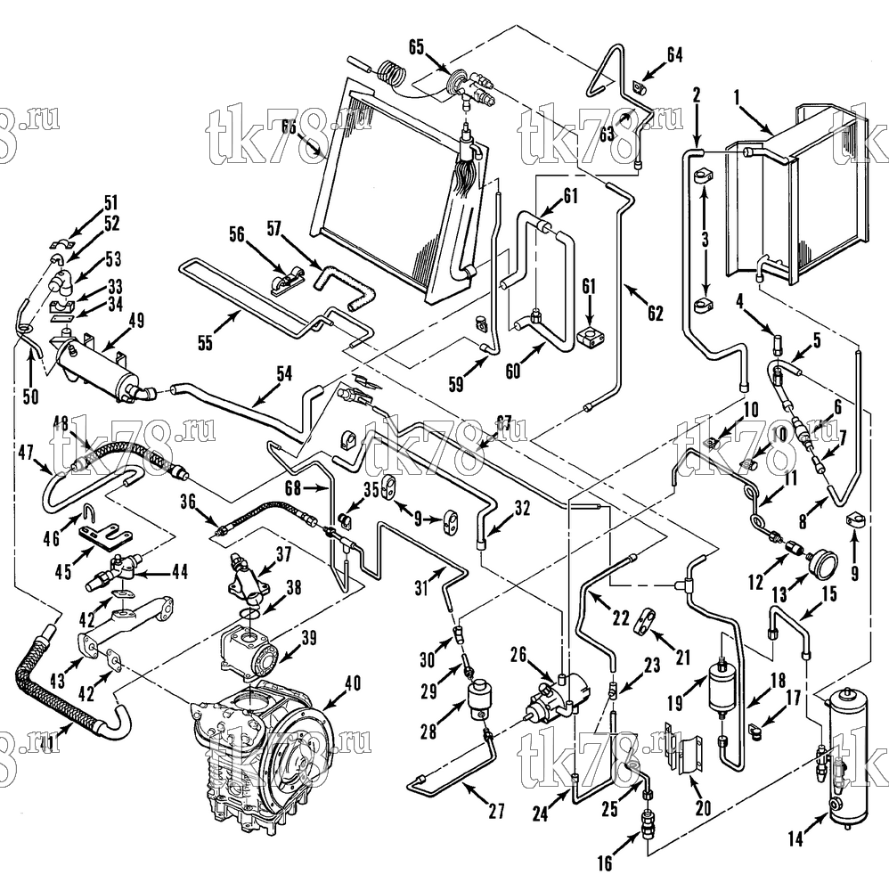 Каталог запчастей для Thermo King  REFRIGERATION COMPONENTS (R22)
