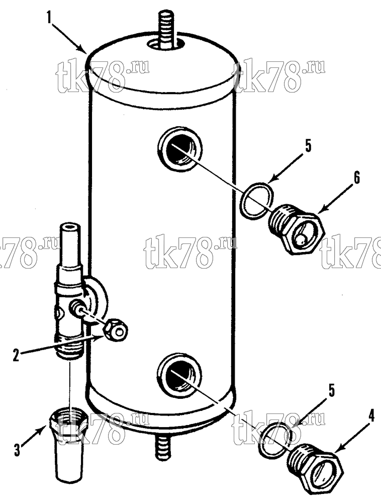 Каталог запчастей для Thermo King  RECEIVER TANK GROUP (U1 M1 & U1 M2)