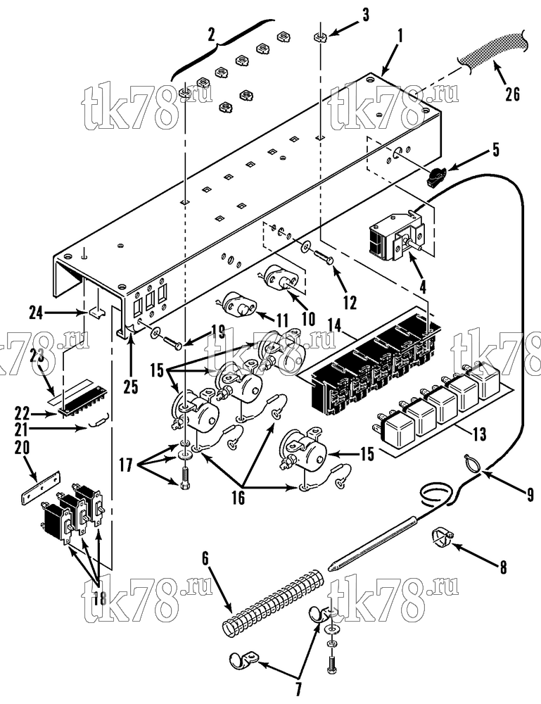 Каталог запчастей для Thermo King T1-M27 CONTROL PANEL ASSEMBLY
