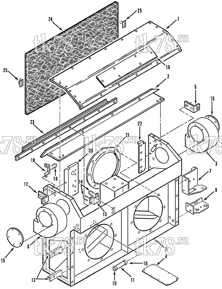 Каталог запчастей для Thermo King T9-M4, M4A, M4B, M4C, M4D STRUCTURAL COMPONENTS - AIR FILTER