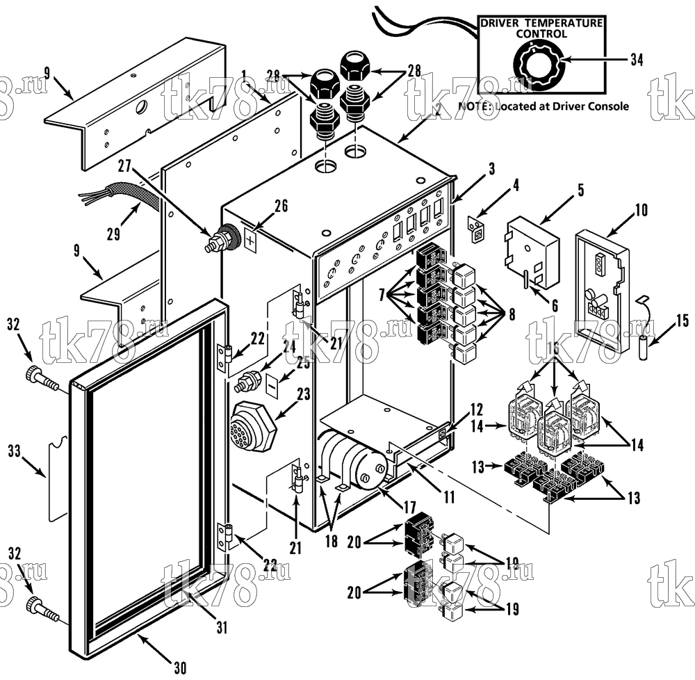 Каталог запчастей для Thermo King  CONTROL BOX