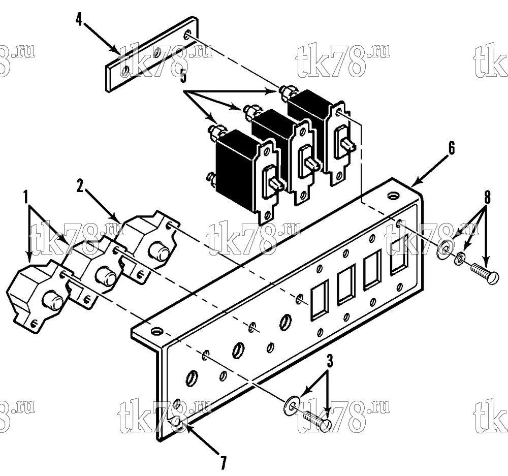 Каталог запчастей для Thermo King T9-M4, M4A, M4B, M4C, M4D CIRCUIT BREAKER GROUP
