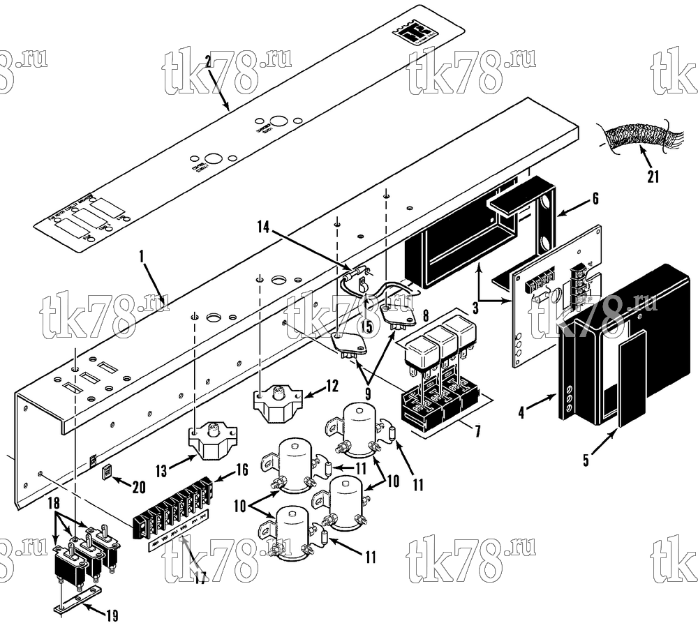 Каталог запчастей для Thermo King  CONTROL PANEL ASSEMBLY