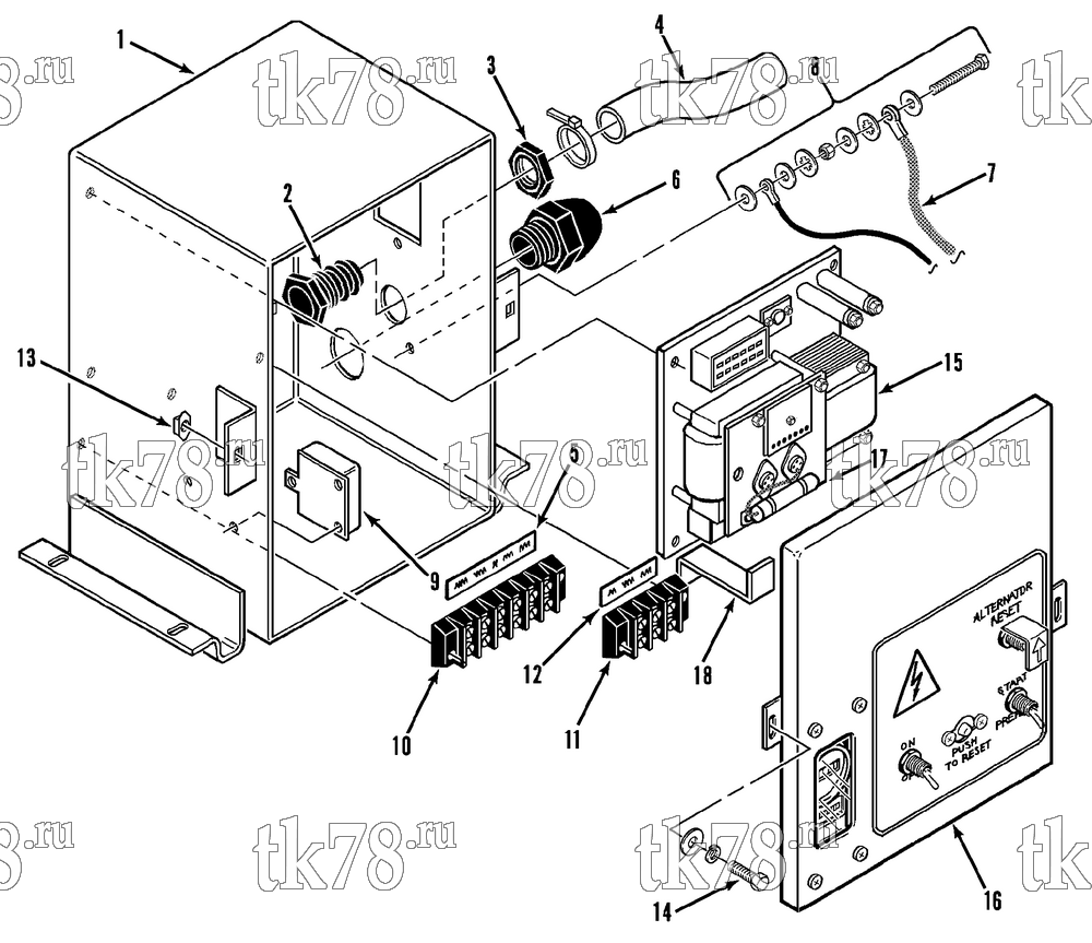 Каталог запчастей для Thermo King CG-II M30D CONTROL BOX