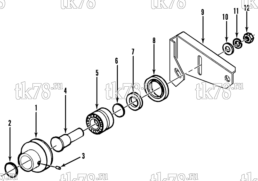 Каталог запчастей для Thermo King CG-II M21 Prepared for APL IDLER PULLEY GROUP