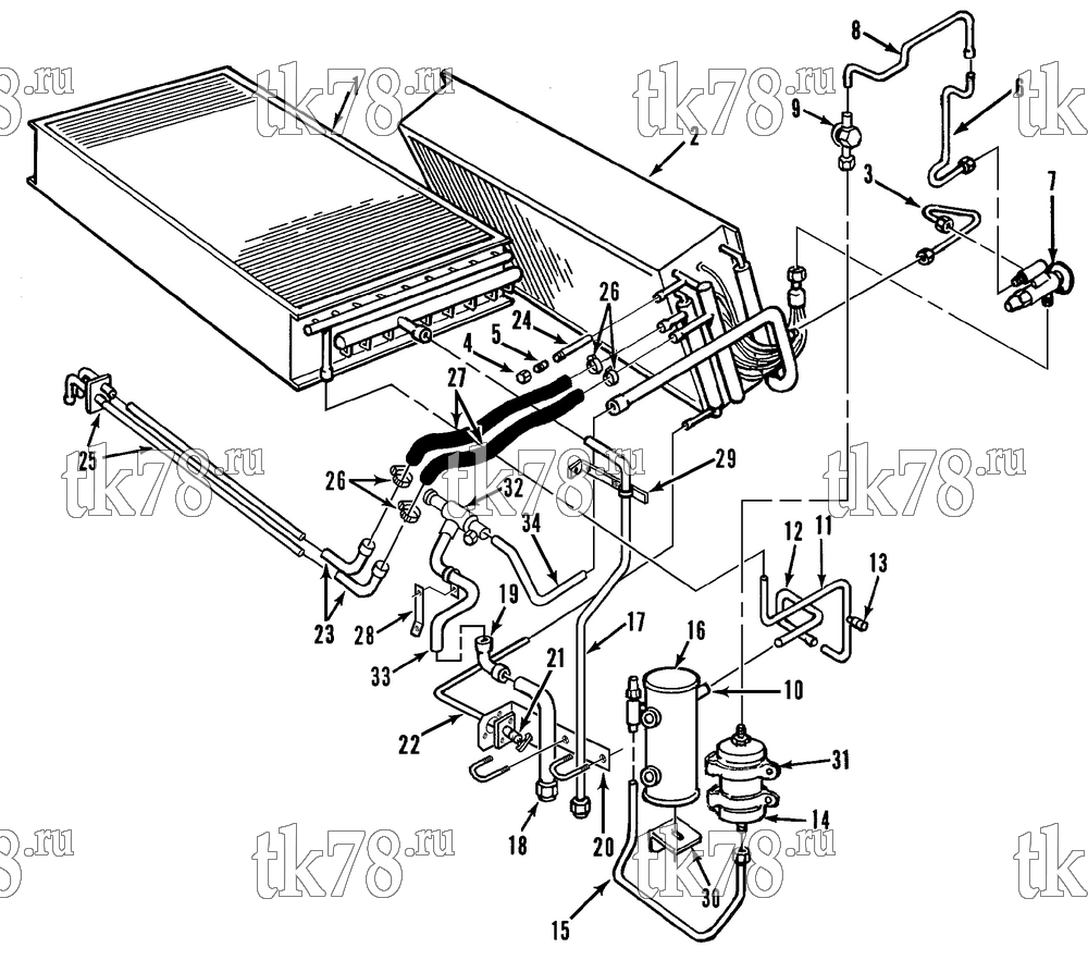 Каталог запчастей для Thermo King T2-M19A & M19C REFRIGERATION COMPONENTS