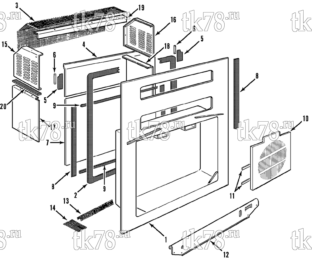 Каталог запчастей для Thermo King  STRUCTURAL COMPONENTS