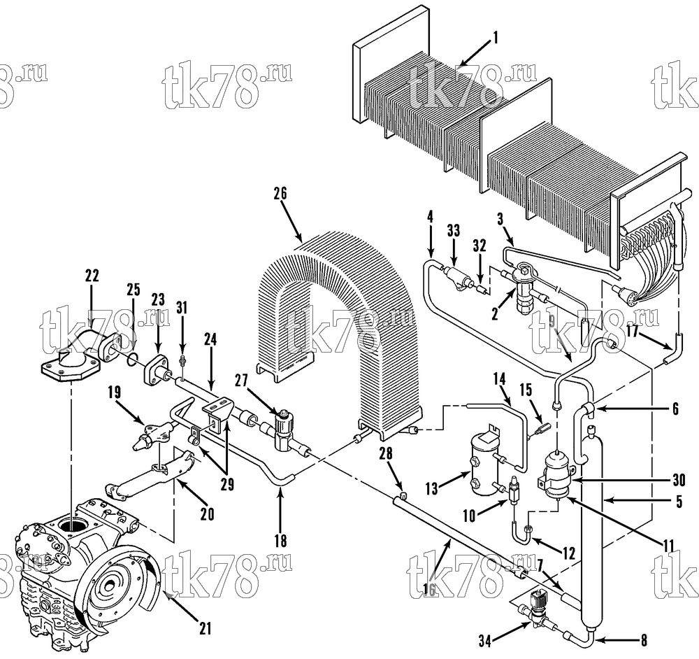 Каталог запчастей для Thermo King CF-II M35 & M35A Prepared for Matson REFRIGERATION COMPONENTS (M35)