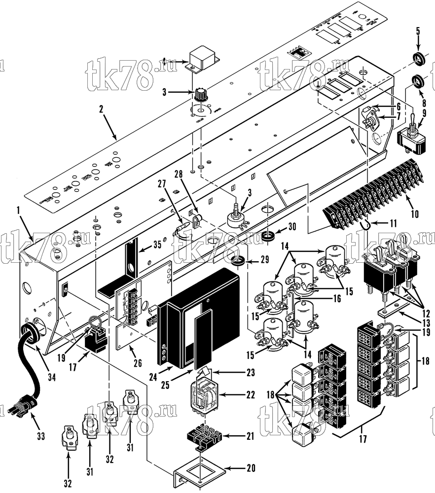 Каталог запчастей для Thermo King  CONTROL PANEL (T10-M4)